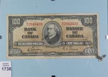 CANADIAN $100 NOTE