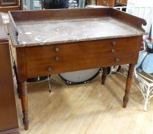 MARBLE TOP WASHSTAND