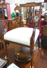 SET OF INLAID DINING CHAIRS