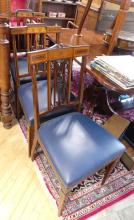 SET OF INLAID DINING CHAIRS