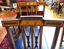 SET OF INLAID DINING CHAIRS