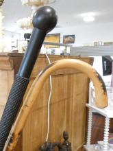 SEVEN WALKING STICKS WITH STAND