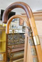 SEVEN WALKING STICKS WITH STAND
