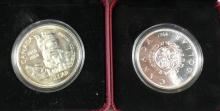 2 CANADIAN SILVER DOLLARS