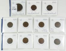 42 CANADIAN COINS