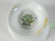 8 ENGLISH FLORAL CUPS & SAUCERS