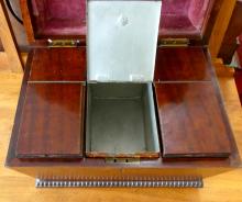 LARGE ANTIQUE ENGLISH TEA CADDY