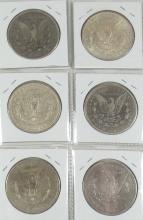 6 U.S. SILVER DOLLARS