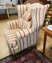 ETHAN ALLEN WING-BACK ARMCHAIR