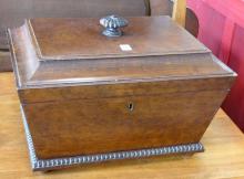 LARGE ANTIQUE ENGLISH TEA CADDY