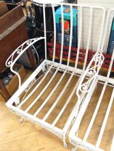 VINTAGE WROUGHT IRON PATIO SOFA