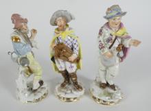 3 ANTIQUE CABINET FIGURES