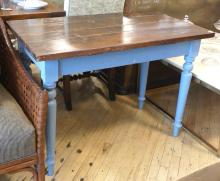 PAINTED PRIMITIVE PINE TABLE