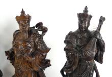 CHINESE CARVED WOOD FIGURES