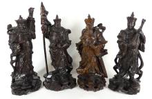 CHINESE CARVED WOOD FIGURES