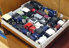 SIXTEEN DIE-CAST CAR MODELS