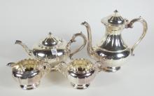 SILVERPLATED TEA & COFFEE SERVICE