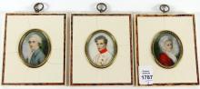 3 PORTRAIT MINIATURES