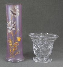ART GLASS AND CRYSTAL VASES