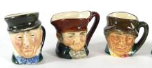 6 DOULTON CHARACTER JUGS