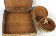 TWO QUILL BOXES