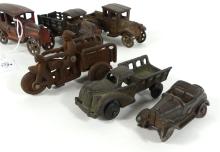 6 CAST IRON TOYS