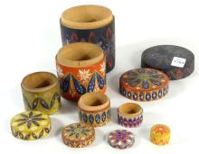HAND-PAINTED NESTING CONTAINERS