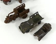 6 CAST IRON TOYS