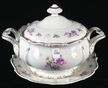 GERMAN PORCELAIN TUREEN