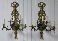 PAIR OF WALL SCONCES