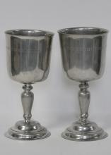 SCOTTISH PEWTER CHALICES