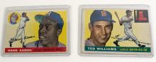 1955 TOPPS TED WILLIAMS AND HANK AARON