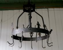 WROUGHT IRON HANGING RACK