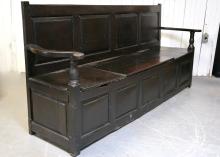 17TH CENTURY OAK SETTLE