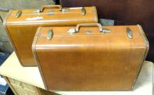 TWO VINTAGE SUITCASES