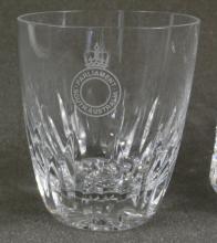 WATERFORD CRYSTAL CHAMPAGNE COASTER AND TUMBLERS