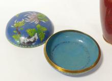 THREE PIECES OF CHINESE CLOISONNE