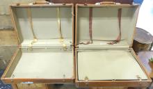 TWO VINTAGE SUITCASES