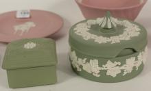 SIX PIECES OF WEDGWOOD JASPERWARE