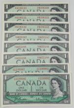 CANADIAN UNCIRCULATED $1 BILLS