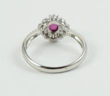 LADIES' RUBY & DIAMOND RING