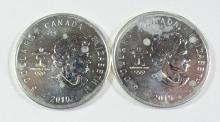 2 CANADIAN FINE SILVER COINS