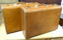 TWO VINTAGE SUITCASES