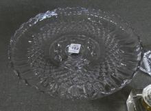 OIL LAMP, INKWELL, TRAY AND COMPOTE