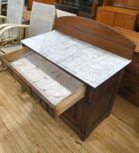 MARBLE TOP WASHSTAND
