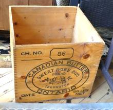 THREE WOODEN CRATES