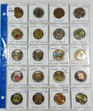 40 CANADIAN COMMEMORATIVE COINS