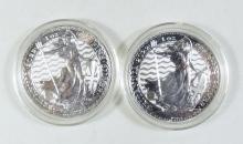 2 BRITISH SILVER BULLION COINS - no tax