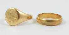 2 GOLD RINGS