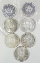 7 CANADIAN SILVER DOLLARS